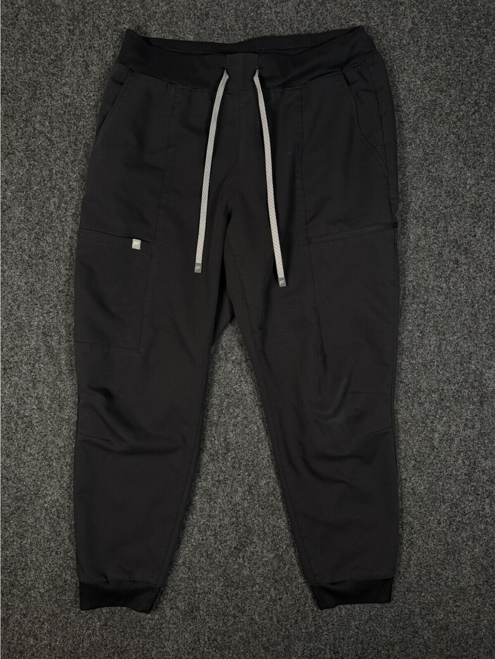 Fabletics Scrubs Jogger Pants L/S Black Womens Performance